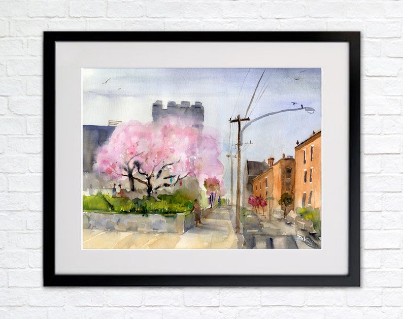 Philadelphia Corinthian Gardens, Friends of Eastern State Penitentiary Park, Clem DaVinci Watercolors, Philly Street Art, FESPP, Fairmount, image 5