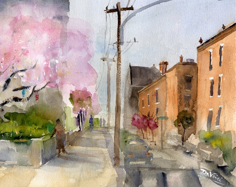 Philadelphia Corinthian Gardens, Friends of Eastern State Penitentiary Park, Clem DaVinci Watercolors, Philly Street Art, FESPP, Fairmount, image 10