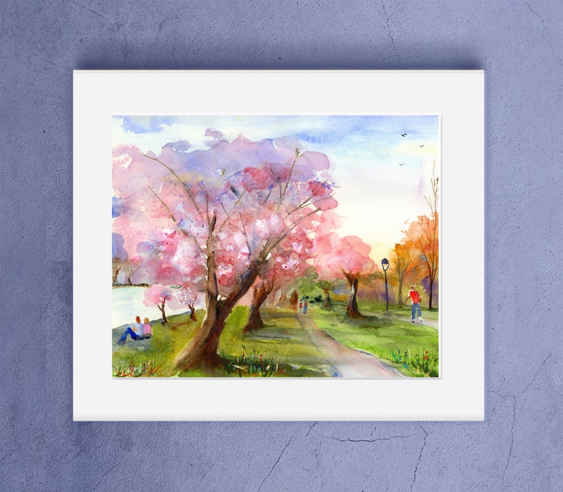 Philadelphia Kelly Drive Watercolor Philly Wall Art Prints of Philadelphia Philly Prints Clem DaVinci Watercolors image 9