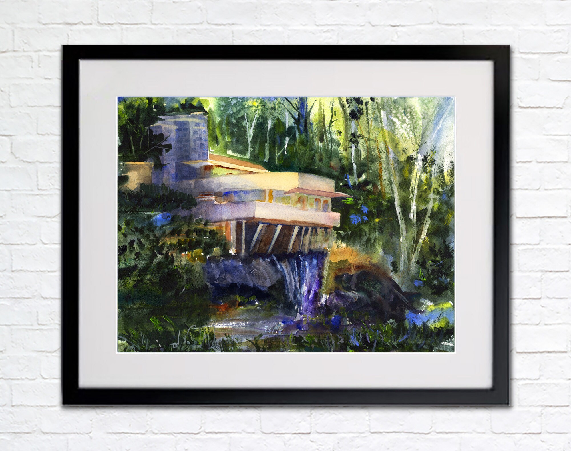 Frank Lloyd Wright 落水荘絵画 落水荘 Frank Lloyd Wright - 読書メーター