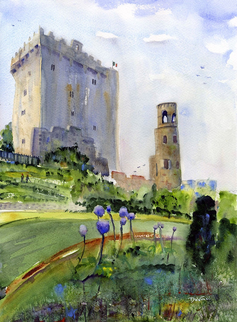 Ireland Blarney Stone Blarney Castle Wall Art Paintings Etsy