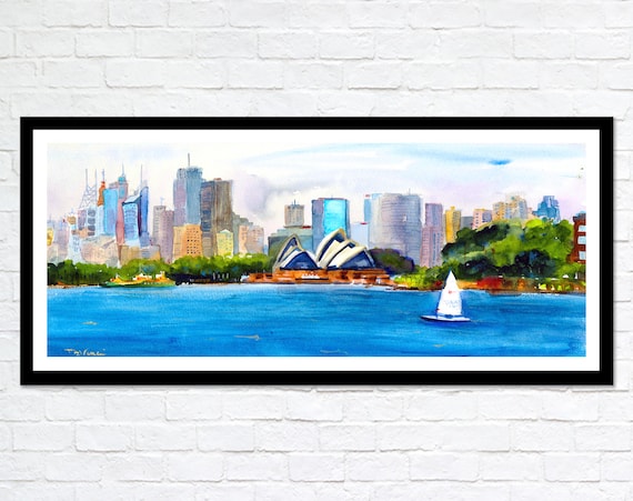 ブランド購入サイト オーストラリアのシドニー - シドニー港の壁画 - シドニーの絵画 絵画