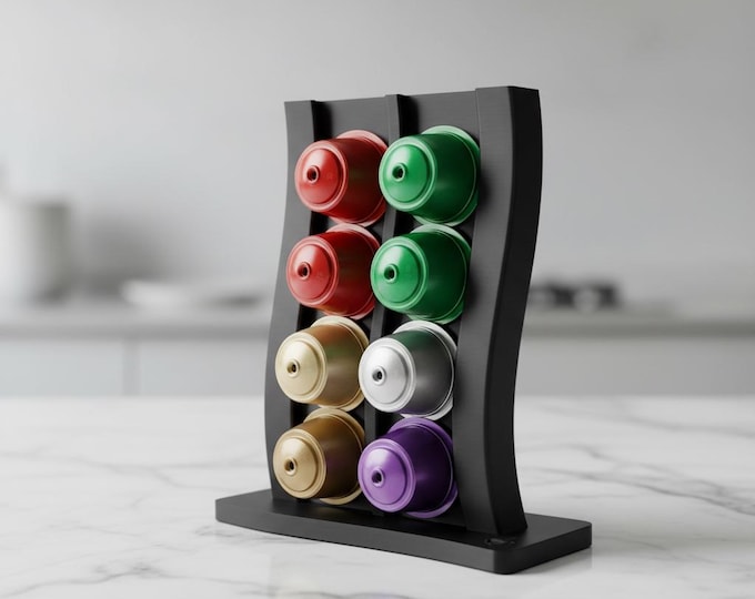 Dolce Gusto Capsule Holder – Modern Coffee Pod Organizer, Kitchen Counter Storage Rack for 16 Pods