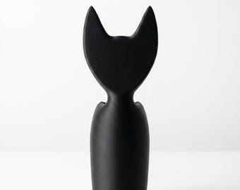 Cat Vase – Minimalist Cat Flower Vase, 3D Printed, Modern Home Decor