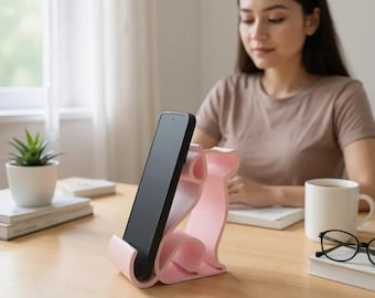 Suporte para celular em formato de cachorro, acessório de mesa para celular, presente para filhotes