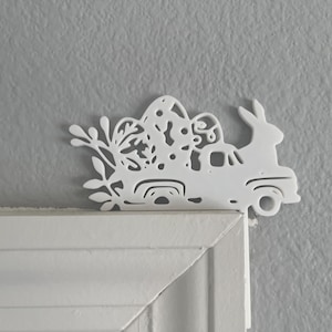 Decoration, Door Corner, Door Decoration, Easter Decoration, Spring Decor, Easter, Easter Bunny Truck Decor, Easter Decoration, Spring Decor