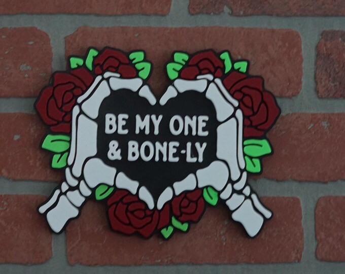 Spooky Love: Handmade Gothic Sign for Halloween Decor | Statement Piece with Macabre Charm