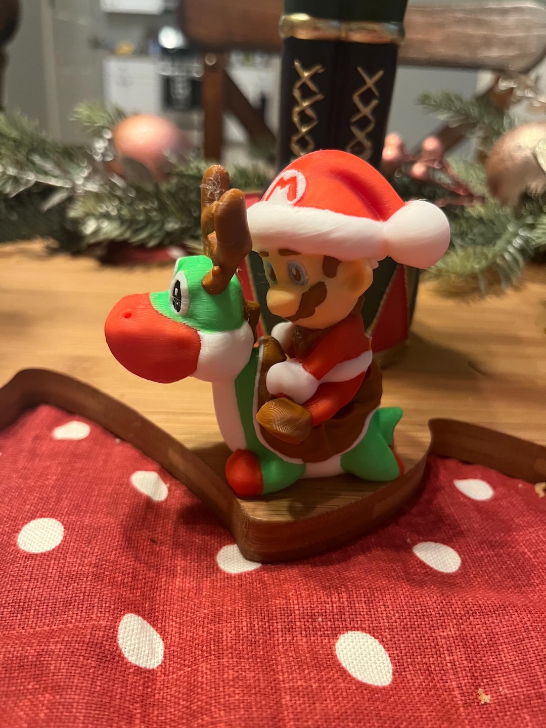 Super Mario Santa on Yoshi Rudolph Nintendo - Etsy