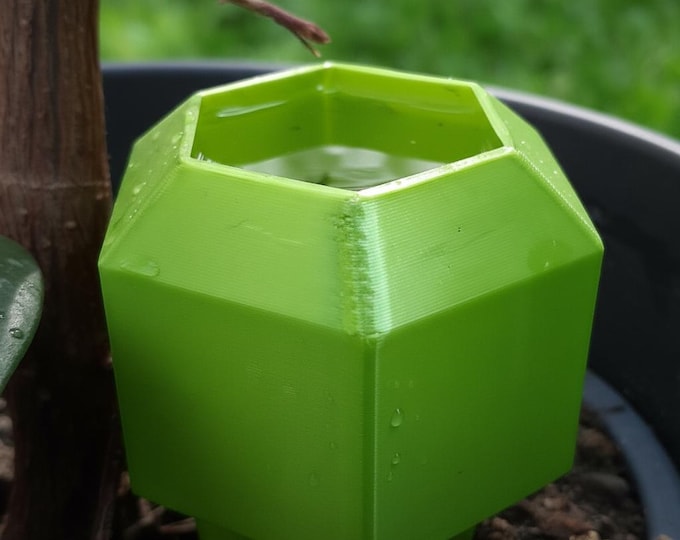 Plant Watering Spikes 6-Pack – Self Watering System for Indoor Plants, Geometric Garden Gift Set