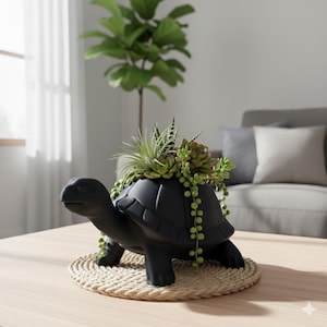 Turtle Succulent Planter Mini Animal Plant Pot Desk Home Decor
