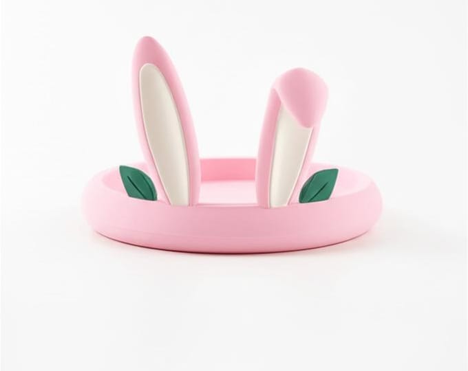 Pink Bunny Ears Catchall Tray – Kawaii Trinket Dish, Easter Spring Decor