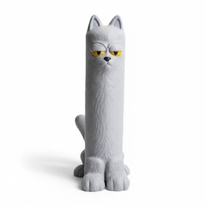 Cat Toilet Paper Holder, Grumpy Funny Bathroom Decor TP Stand
