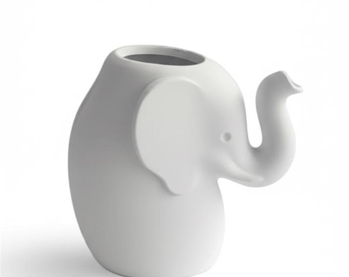 6 Inch Elephant Vase, 3D Printed PLA+ Animal Decor Succulent Pot