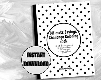 Livro de colorir com o desafio da economia: Finanças pessoais de 50 páginas (download digital)