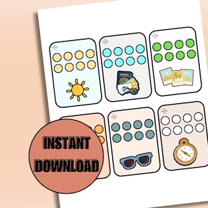 Paquete de ahorros para vacaciones: 6 imprimibles temáticos (descarga digital)