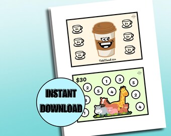 Mini Savings Challenge Bundle: Printable PDF Budgeting (6in x 4in)