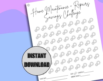 Home Maintenance Savings Challenge: DIY Repair Tracker (PDF)