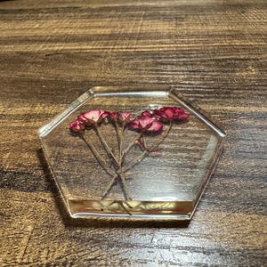Red Rose Resin Gift | Gifts For Her | Resin Flowers Dried | Herbarium