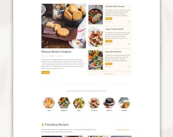 WordPress Theme, Kadence Template, Foodie Theme, Feminine WordPress Theme, Kadence Child Theme, Blogger, Delicious Theme, Recipe Theme