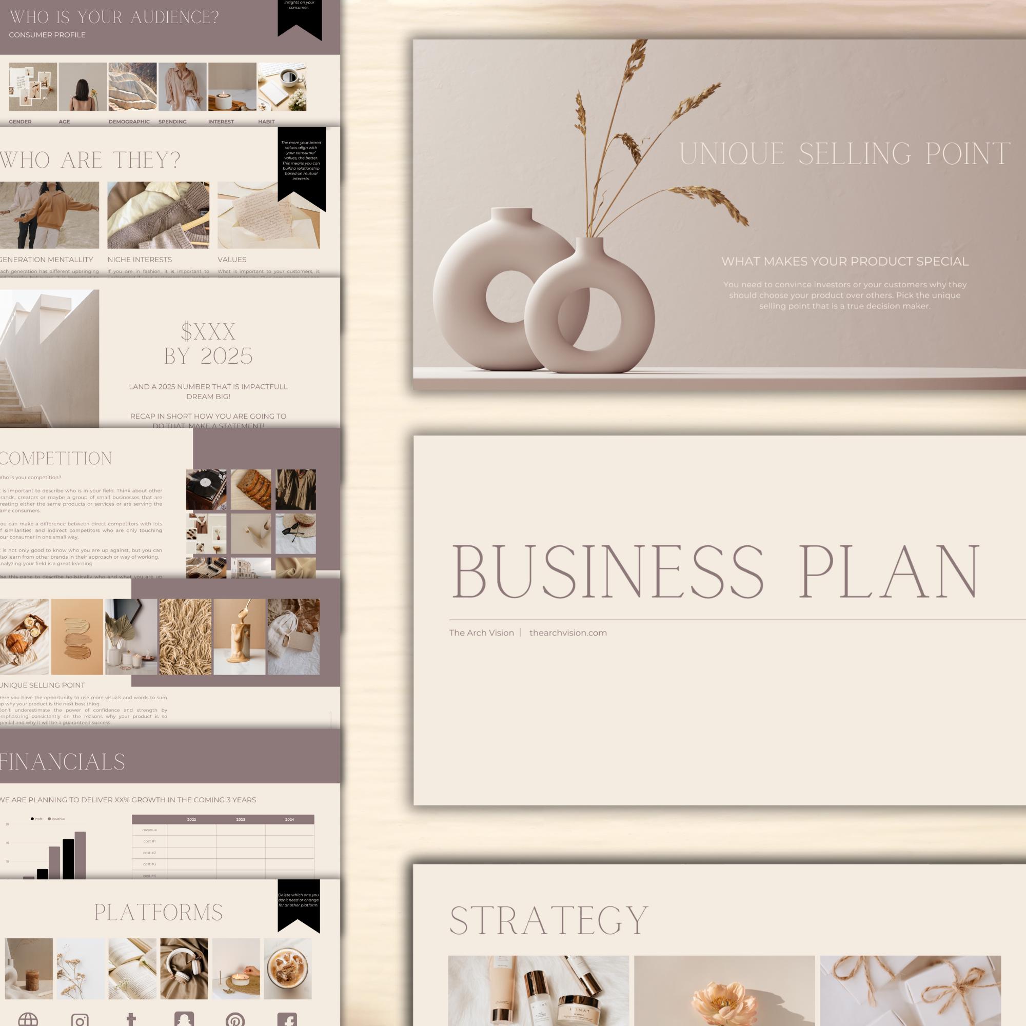 Editable Business Plan Template: Small Business & Startup Planner ...