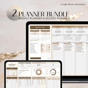 Weekly Google sheets Planner & Budget Tracker | Finance planner, to do list spreadsheet