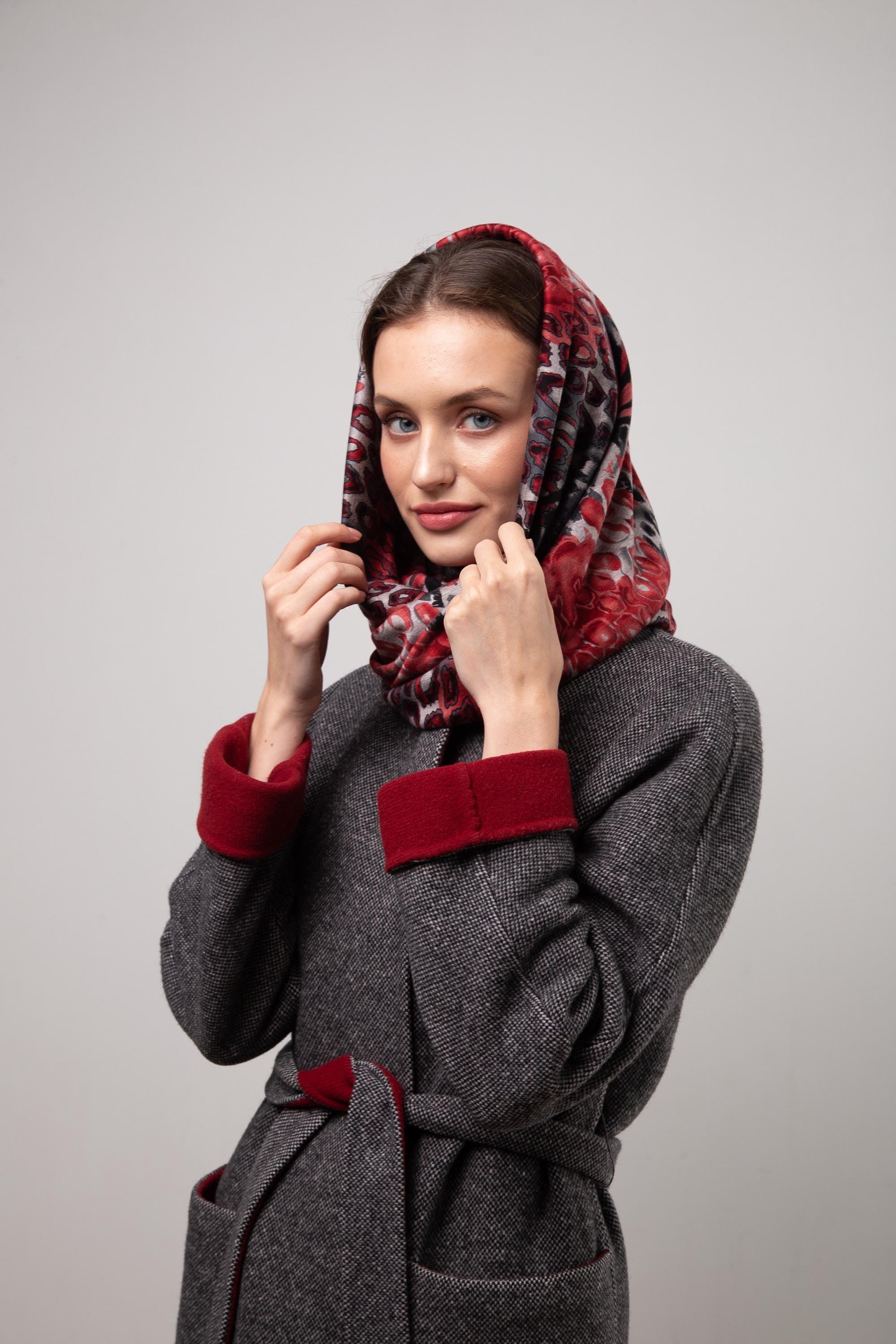 BYOS Womens Airy Crinkled Lightweight Soft Infinity Scarf