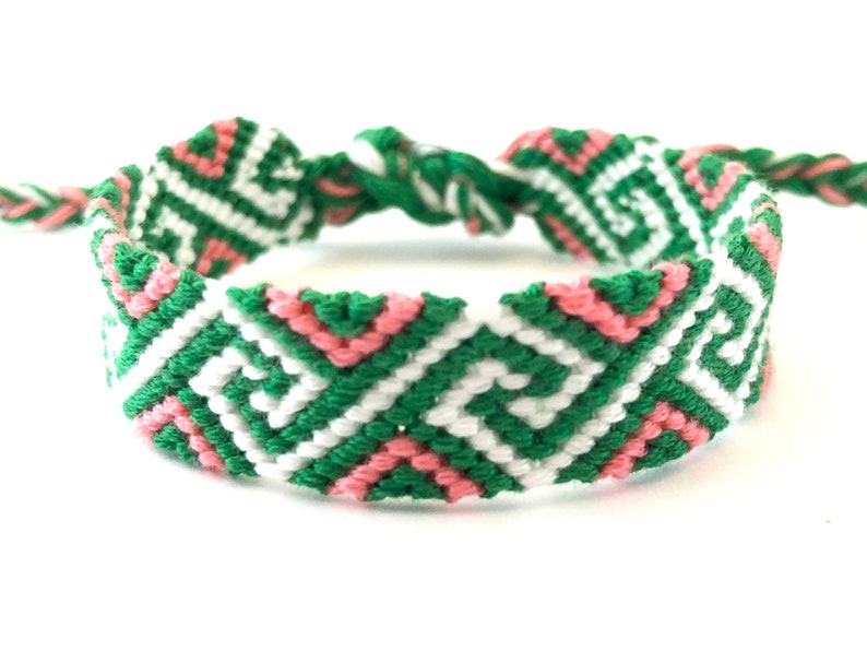 Friendship Bracelet Spiral Pattern Swirl Embroidery | Etsy