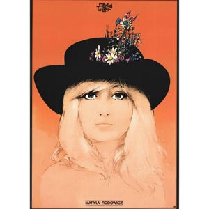 Maryla Rodowicz Poster by Waldemar Świerzy – 1975 Vintage Polish Music Art Reprint, Limited Edition Wall Decor, Polish Pop Art