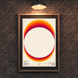 May include: A poster for the 23rd Festival of Contemporary Music "Warsaw Autumn" in Warsaw, Poland. The poster features a circle of concentric rings in shades of orange, red, and pink. The text "Warsaw Autumn" is in the lower left corner, and the dates "21-29 September 1974" are in the lower right corner.