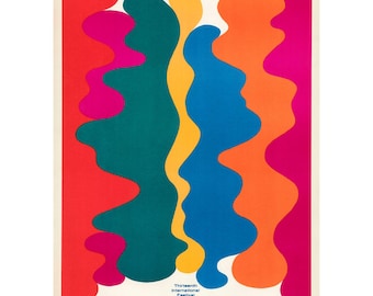 Waldemar Świerzy Warsaw Autumn 1969 Poster – Mid Century Modern Art Print