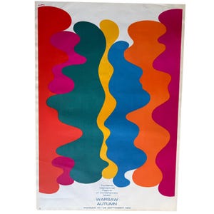 Original Warsaw Autumn 1969 Poster by Waldemar Świerzy; For Art Collectors from Artist’s Archive | Rare Print