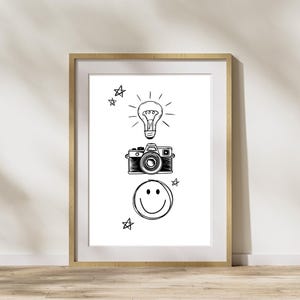 Lights Camera Smile- Clean Version- Swift Digital Print- Download PDF, PNG, JPG
