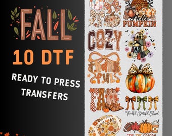 Fall Gang Sheet, DTF Transfers, DTF Transfer Ready For Press, Fall  Premade Gang Sheet, Thanksgiving Transfers Heat Transfer Image Transfers