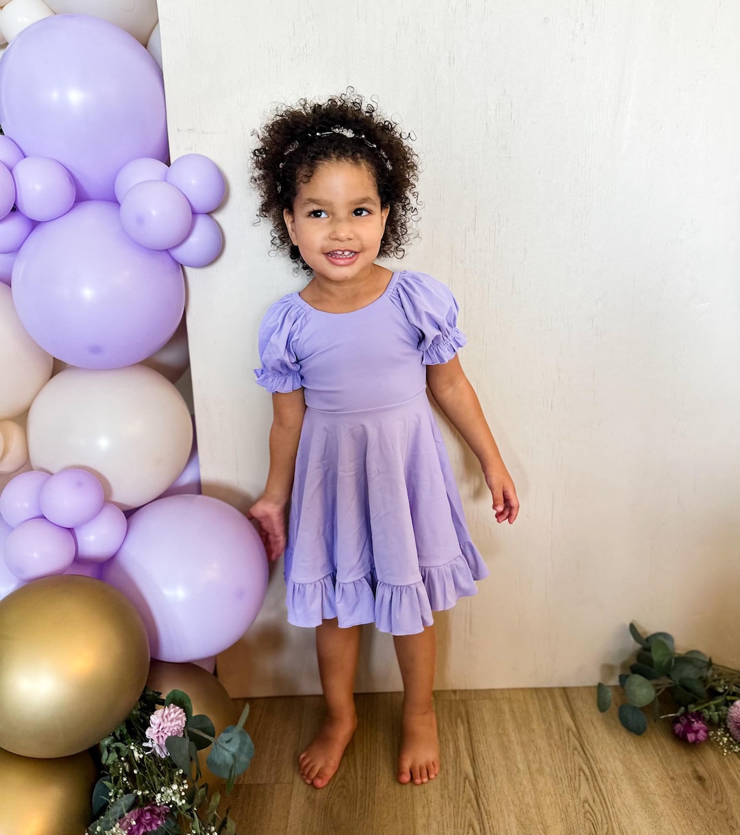 Toddler Dress With Detached Shorts – Baby Pink, Lavender or Red