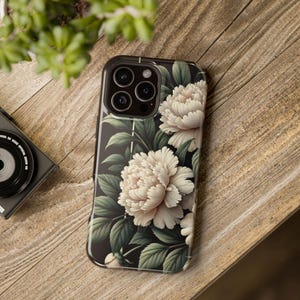 Peony Floral iPhone Case, Floral iPhone Case, Flower iPhone Case, Birthday Gift, iPhone Case Cover, Personalized Case, iPhone 14,15,16 Case