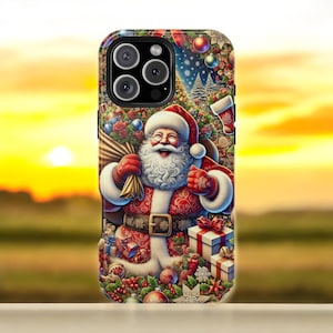 Santa Claus Holiday Phone Case | Christmas Cheer iPhone Cover | Festive Gift Design