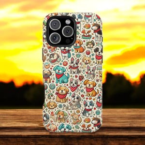 Adorable Dog Phone Case, Cute Cartoon Puppy iPhone Cover, Pet Phone Cover, iPhone Case Cover, Birthday Gifts, Customized Phone Cover, Gifts