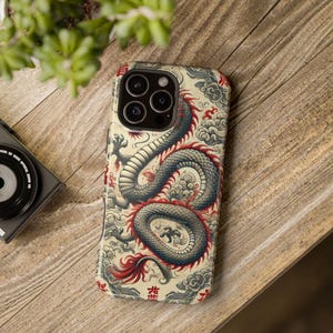 Japanese Dragon Phone Case, Asian Dragon Phone Cover, Phone case cover, iPhone case cover, Birthday Gifts, Dragon Snake Phone Cover, Gifts