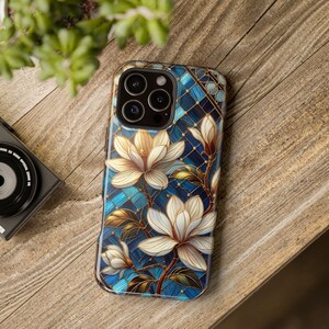 Floral iPhone Case, Flower iPhone Case Cover, Elegant Floral iPhone Case, Girls iPhone Case, Birthday Gift, Personalized Case, iPhone Cover