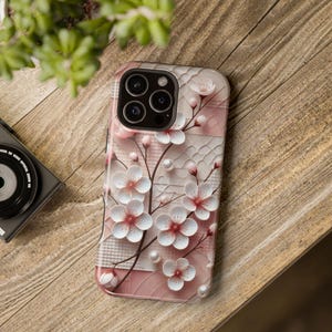 Cherry Blossom Phone Case, Floral iPhone Case, Elegant iPhone Cover, iPhone Case Cover, Birthday Gift, Personalized Case, iPhone 14,15 Cover