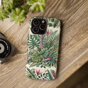 Tropical Jungle Phone Case, Palm Leaf iPhone Cover, Nature Phone Cover, iPhone case cover, Valentine Gifts, Phone Case Cover, Gift for Girls