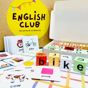Palavras de madeira soletrando leitura letras blocos brinquedos jogos conjunto, alfabeto palavras quebra-cabeça aprendizagem caligrafia flashcards, brinquedo educacional presente