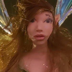 Meet Nephele ~ Fairy, Hand Sculpted Forest Fae, Ooak, Gift