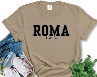 Roma Italia T-shirt: Comfort Colors Italian Vacation Tee