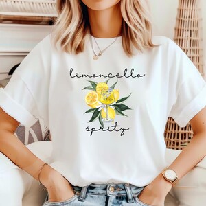 Limoncello Spritz T-Shirt, Summer Vibe Comfort Colors Tee, Gift for Cocktail Lovers, Italian Tshirt, Fun Summer Drinks, Cute Lemon Shirt