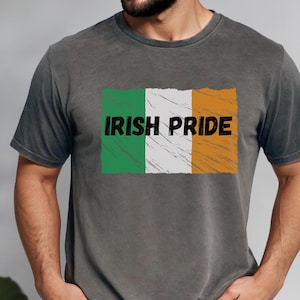 Camiseta del Orgullo Irlandés: Camiseta del Día de San Patricio, Bandera de Irlanda