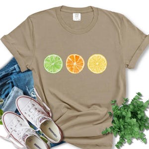 Citrus Fruit T-Shirt: Summer Vibe Comfort Colors Tee