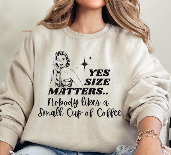 Camiseta de café divertida para Sudadera con la talla