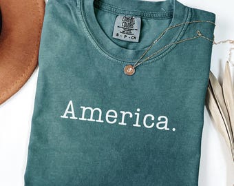America. Comfort Colors T-Shirt, Patriotic Celebration, USA 250th