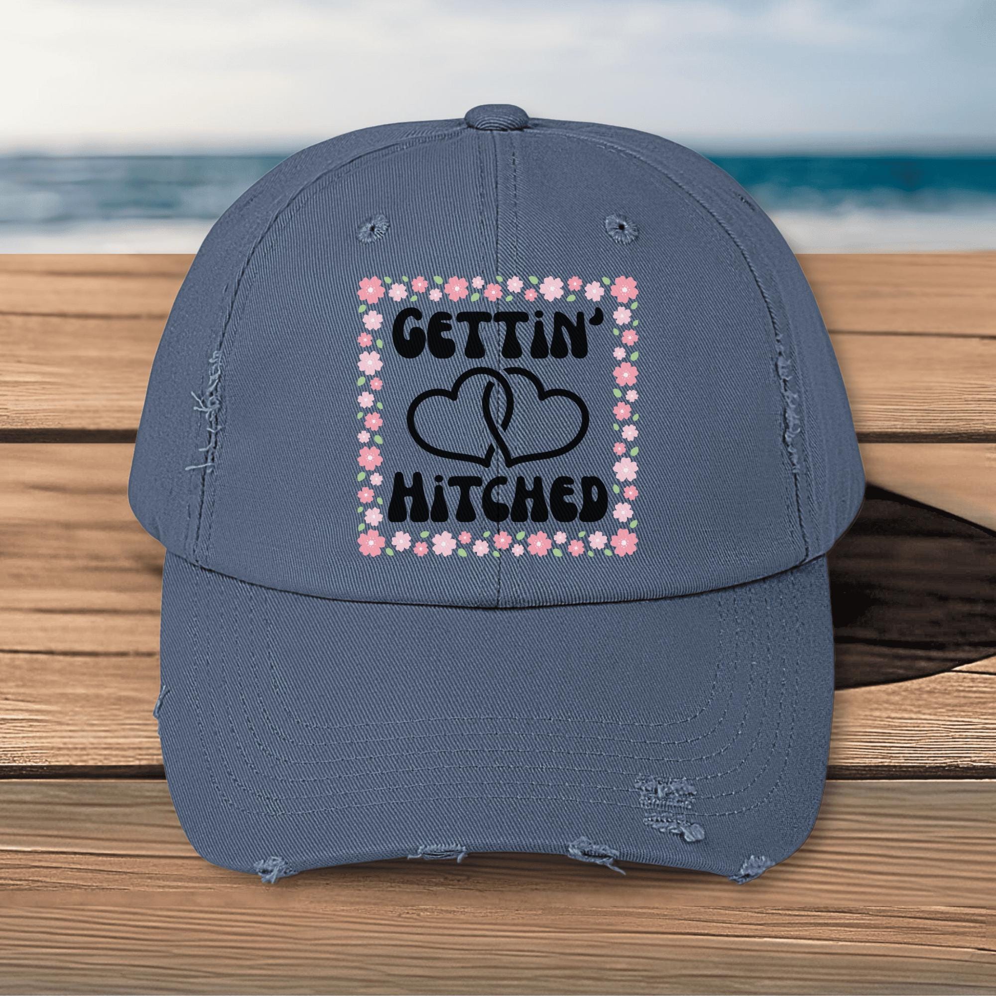 Hitched Hat - Bride/Bachelorette hat! Bachelorette Party Trucker Hats | Bridal Party Hats  main image 3